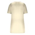 thumbnail image 4 of UYISJ Women's Short Sleeve V Neck Ribbed Knit Button T Shirts Henley Solid Color Summer Tops, 4 of 4
