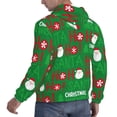 thumbnail image 6 of Lsque Cute Santa Pattern Casual Men's Hoodie,Hooded Sweatshirt with Kangaroo Pocket,Pullover Hoodie-3X-Large, 6 of 7