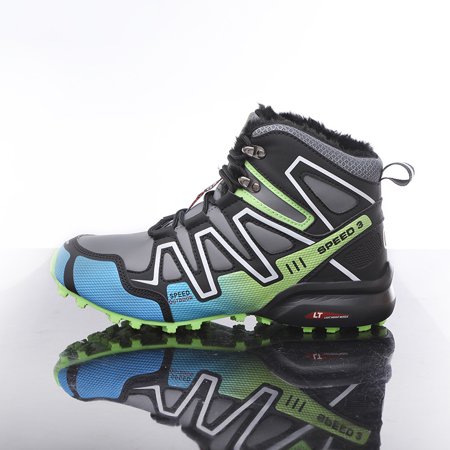 

Men s High-top Thickened Light Hiking Shoes Outdoor Snow Boots Warm Cross-country Non-slip Cotton Shoes