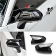 thumbnail image 3 of For Toyota 2018-2019 Camry Gloss black ox horn Rear view mirror cover trim 2pcs, 3 of 9