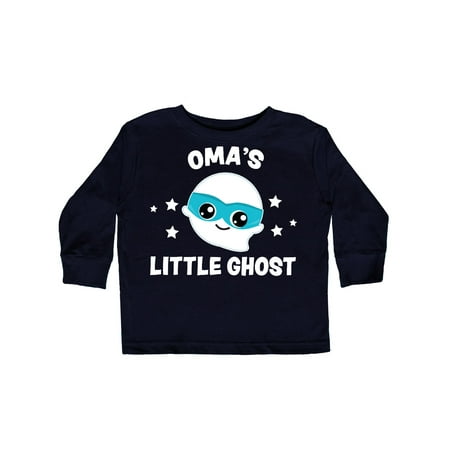 

Inktastic Cute Oma s Little Ghost with Stars Gift Toddler Boy or Toddler Girl Long Sleeve T-Shirt
