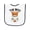 White and Navy, variant on Inktastic Baby Boy Funny the Boss Baby Terry Cloth Bib
