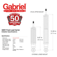 thumbnail image 6 of Gabriel 34051 Load Carrier Front Towing Shock Absorbers Fits Chevrolet S10; Buick Century; Cadillac Seville; GMC Jimmy S15; Isuzu Hombre; Oldsmobile Cutlass; Pontiac; Firebird; Toyota Pickup (1 Pair), 6 of 7