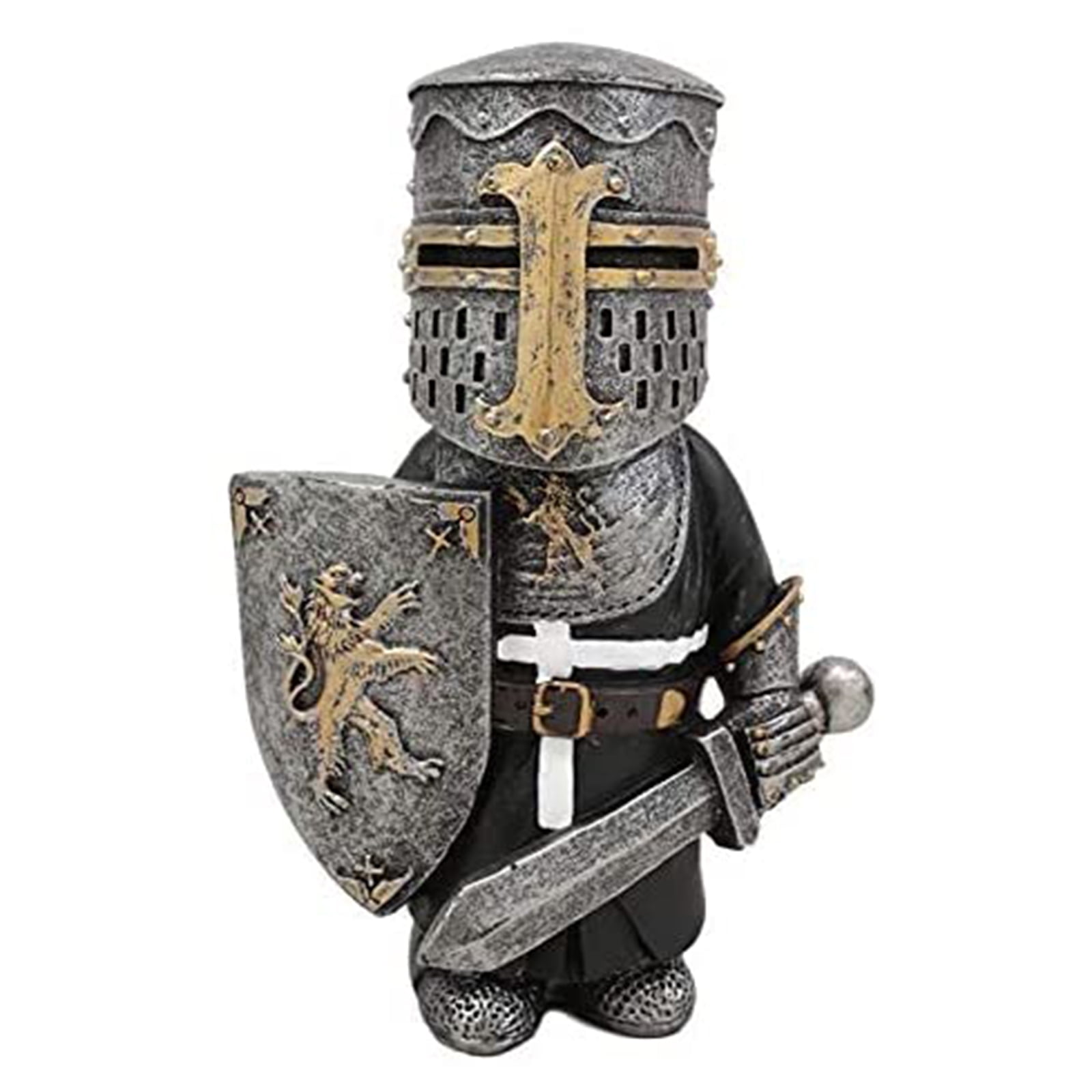 resin knight statue