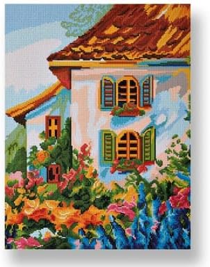 Cottage Painting Diamond Art Kit by Make Market 18" X 24"