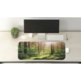 thumbnail image 2 of Forest Computer Mouse Pad, Forest in Spring Time Sunset Moss Woods Leaf Wilderness Fantasy View Print, Rectangle Non-Slip Rubber Mousepad Large, 31" x 12" Gaming Size, Green Brown, by Ambesonne, 2 of 2