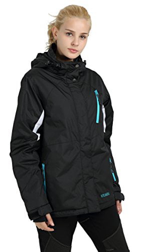 Krumba Womens Sportswear Outdoor Waterproof Windproof Ski Jacket Black M 