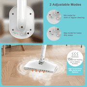 ONSON Steam Mop, 6-in-1 Detachable Handheld Steam Mop Cleaner with 2 Microfiber Pads for Hard Floor, Carpet