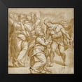 thumbnail image 2 of Tibaldi, Pellegrino 15x15 Black Modern Framed Museum Art Print Titled - The Incredulity of Thomas, 2 of 5