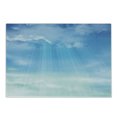 thumbnail image 1 of Blue Cutting Board, Open Blue Skies with Fluffy Clouds Life Meaning Awaken Meditation, Decorative Tempered Glass Cutting and Serving Board, in 3 Sizes, by Ambesonne, 1 of 2