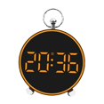 thumbnail image 2 of Reloj despertador digital, reloj de escritorio, reloj de pared, sobremesa, colgante de pared, fecha y temperatura. Naranja, 2 of 9