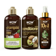 WOW Apple Cider Vinegar Shampoo and Conditioner   Hair Oil - Natural