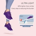 thumbnail image 3 of Zapatos STQ para mujer, atletismo, color morado, talla 8.5, 3 of 9