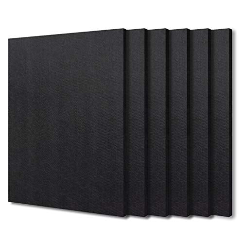 BXI Sound Absorber Multiple Color Options Acoustic Absorption Panel 16 X 12 X 3/8-6 PACK Latte Polyester Fiber 