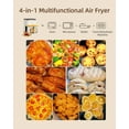 thumbnail image 3 of VEWIOR Air Fryer, 5.3Qt Airfryer with Viewing Window, 7 Custom Presets Large Oven with Smart Digital Touchscreen,Non-stick and Dishwasher-Safe Basket, 3 of 9