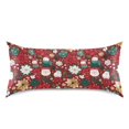 thumbnail image 3 of Christmas Holiday Pattern Queen Size Satin Pillowcase 30''x20'' Double-Sided Print Soft Wrinkle Resistant, 3 of 9