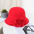 thumbnail image 5 of Outfmvch Beanie For Women Cowboy Hat Women'S Autumn And Winter Flowers Round Top Casual Fisherman'S Basin Cap Small Bowler Hat Satin Bonnet C M, 5 of 5