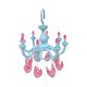 thumbnail image 2 of Tendedero colgante con forma de candelabro con 8 pinzas para secar ropa interior y calcetines. Azul, 2 of 9