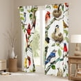 thumbnail image 3 of Manfei Cute Cardinals Black Out Curtains,Wild Animal Curtains Pack of 2 (42x63 Each),Country Botanical Leaf Bedroom Curtains For Adults,Luxury Bedroom Decor, 3 of 6
