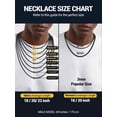 thumbnail image 5 of PROSTEEL Chain Neckalce for Men Women 3mm 24 inch Male Wheat Black Chain Stainless Steel Jewelry Gift for Fathers Day Birthday Graduation for Husband Dad Son, 5 of 8