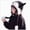 Child Winter Hat A35-Black, variant on 2-8 Years Girls Winter Penguin Plush Earflap Hat, Warm Fleece Lined Beanie for Cold Weather Youth Beanie