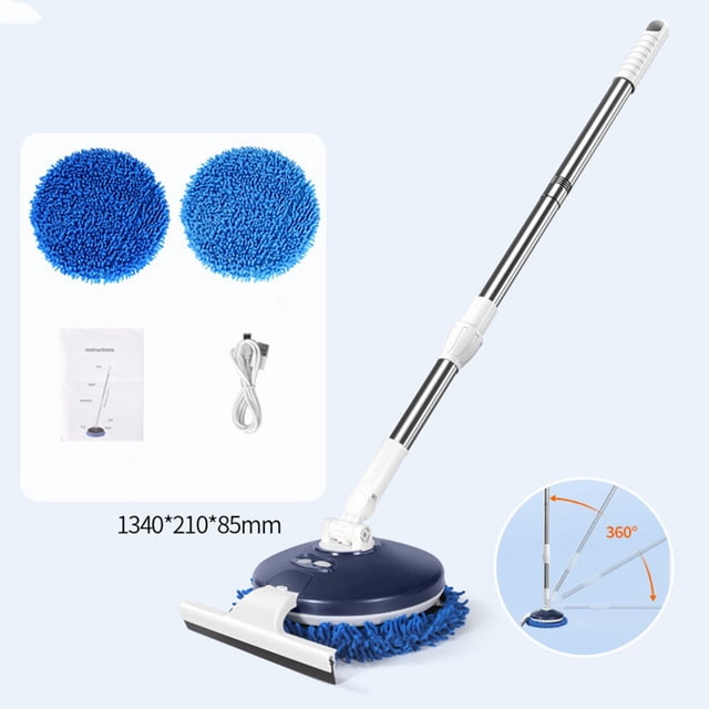 Wireless Electric Spin Mop Cleaner Automatic 2 in 1 Car Windows scrubber machine