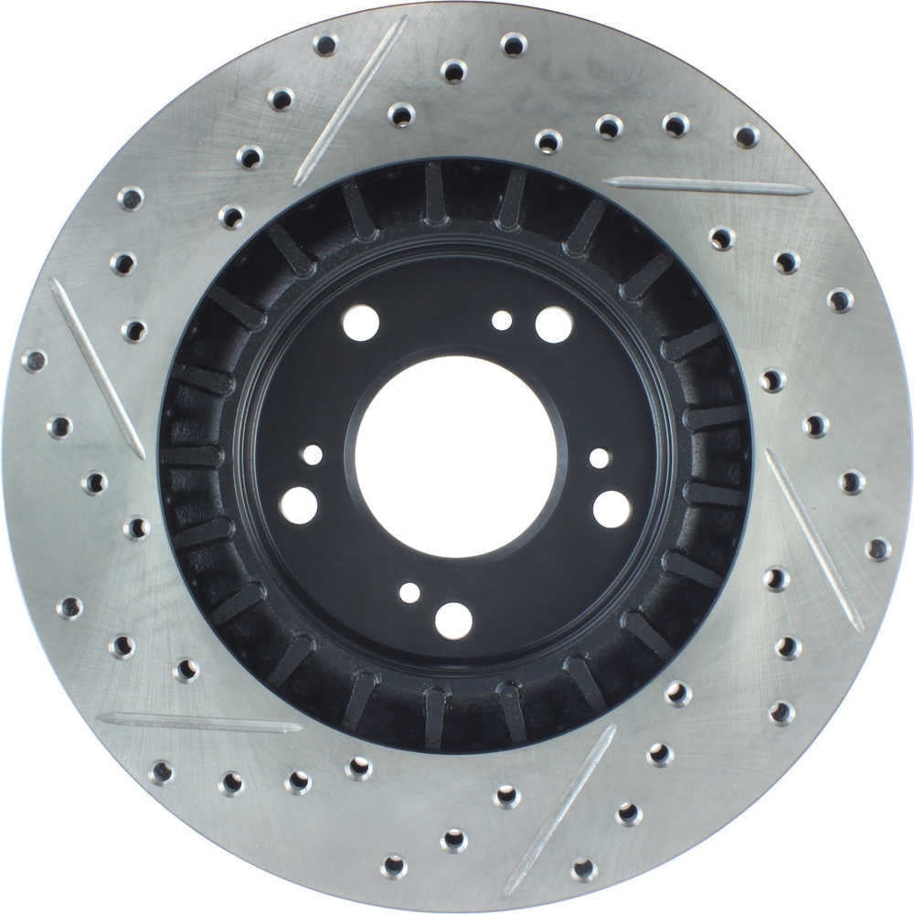 StopTech 00-09 S2000 Slotted & Drilled Left Front Rotor