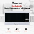 thumbnail image 3 of Magic Chef MCM1611W 1.6 Cu Ft Countertop Microwave Oven, 1100 Watts, White, 3 of 8