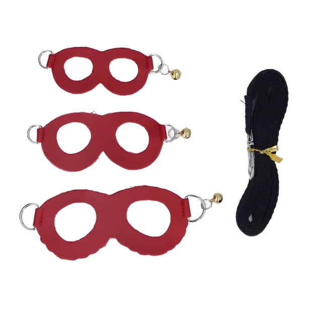 Juego de arnés y correa para hámster de cuero artificial, suave, fácil de usar, arnés para caminar para ratas, chaleco y correa con campanas, color rojo