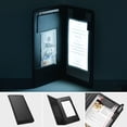 thumbnail image 1 of Wechef Folding LED Backlit Illuminated Black Leatherette Check Presenter/menu Holder, 1 of 11
