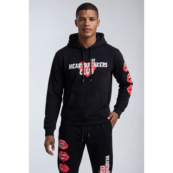 Forever 21 Men Graphic Hoodie, Color-Black, Size-S