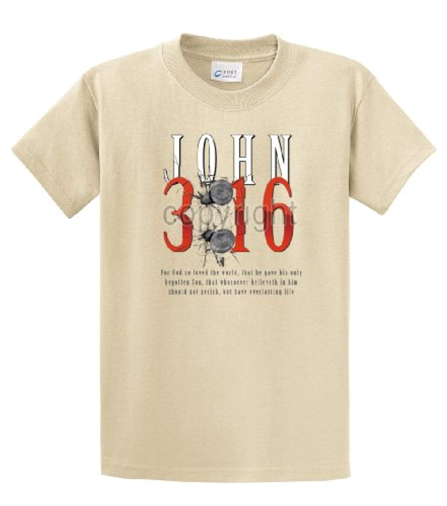 Christian John 3:16 with Nails For God So Loved the World Jesus Men's Short - Bild 64 von 71