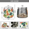 thumbnail image 2 of Yayeee Ashtray with Lid for Cigarette Smokeless Stainless Steel Home Ash Holder, White Clover Pattern, 2 of 7