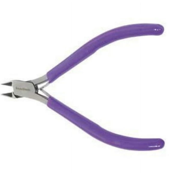 purple handle sidecutter, 115mm (pl651)w spr - pl661 by beadsmith