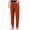 Red, variant on OSOLU Solid Color Women Elastic Waist Trousers Relaxed Fit Straight Leg Trousers Casual Loose FIitting Trousers Daily Relaxed Fit Breathable Bottoms