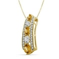thumbnail image 4 of JewelersClub Silver Chain Necklace for Women – 14K Gold Plated Silver Necklace with Sparkling Genuine 1.00 CTW Yellow Citrine And Created White Sapphire – Chic, Stunning Silver Statement Necklace, 4 of 4