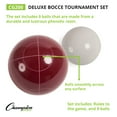 thumbnail image 2 of Champion Sports Bocce Ball Set: Tournament Series Classic Family, Party and Lawn Game, 2 of 7
