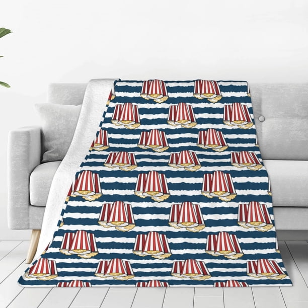 Balery Popcorn Manta de Felpa Suave y Acogedora – Cobija de Franela Aterciopelada para Cama, Lavable y Cálida para Sofá, Mascotas, Transpirable-80"x60"