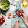 thumbnail image 3 of Science Cutting Board, Structure of the Heart Human Body Anatomy Organ Veins Cardiology, Decorative Tempered Glass Cutting and Serving Board, Wine Bottle Shape, Multicolor, by Ambesonne, 3 of 5