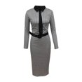 thumbnail image 4 of Robe Décontractée Coupe Ajustée à Manches Longues Imprimée pour Femmes, 4 of 4
