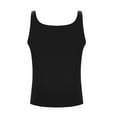 thumbnail image 5 of EchfiProm Trendy Tops for Women Square Neck T-Shirts Black Slim Pullover Y2K Ladies Sleeveless, 5 of 7