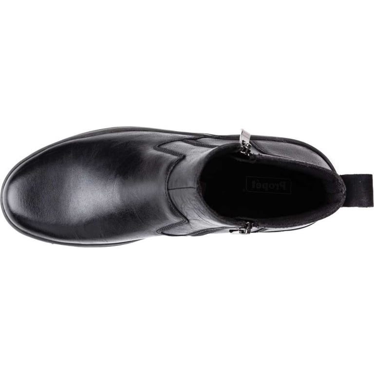 Propet Mens Brock Ankle Boot US 14 M EU 48 Black Leather Dual Zipper EUC Globe Shoes | MEN main image 2
