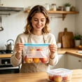thumbnail image 2 of Food Storage Set 15Pc Ziplock Bags Storage Bags Reusable Sealing Plastic Bags for Home Refrigerator Freezing & Sorting, 2 of 4