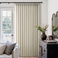 thumbnail image 4 of Jainmy Pinch Pleated Linen Curtains, Boho Light Filtering Living Room Bedroom Curtain,Window Treatments with Hook,Natural Linen, 40x90 inch, 2 Panels, 4 of 11