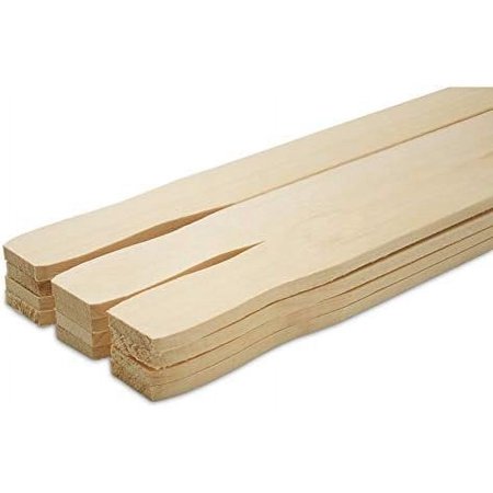 21 Inch Paint Sticks, Box Of 100 Hardwood Paint Stirrers, Wood Mixing Paddles For Epoxy Or Resin, Garden Or Library Markers By