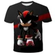 thumbnail image 3 of 2023 Nueva camiseta amarilla de Sonic, ropa para niños, juego de dibujos animados para niños, ropa para niños Super Sonic, camiseta para hombres y mujeres, ropa de verano para niñas, 3 of 5