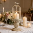thumbnail image 4 of Candelabro de Jaula PáJaros Vintage, Accesorios DecoracióN Mesa Boda, Hierro y Metal, , S, 4 of 5