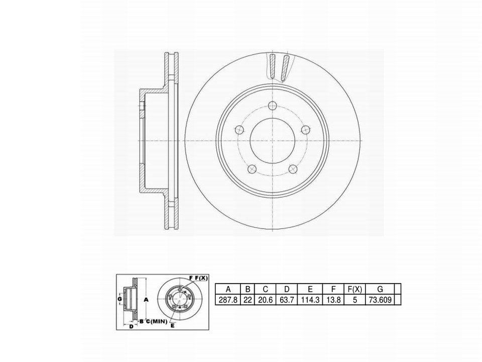 Winstop Brake Rotor, Front WS230922, Dodge Dakota 1990-1987