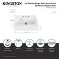 thumbnail image 7 of Gourmetier KGPF342410Y38E 34" Fireclay Farmhouse Kitchen Sink, Glossy White, 7 of 7