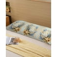 thumbnail image 6 of Coastal Shell Body Pillow Cover 20 x 54 Inch Decorative Pillow Cover Starfish Summer Beach Nautical Ocean Lumbar Pillowcase Seasonal Rectangle Cushion Case for Couch Sofa Bed Living Room, 6 of 7
